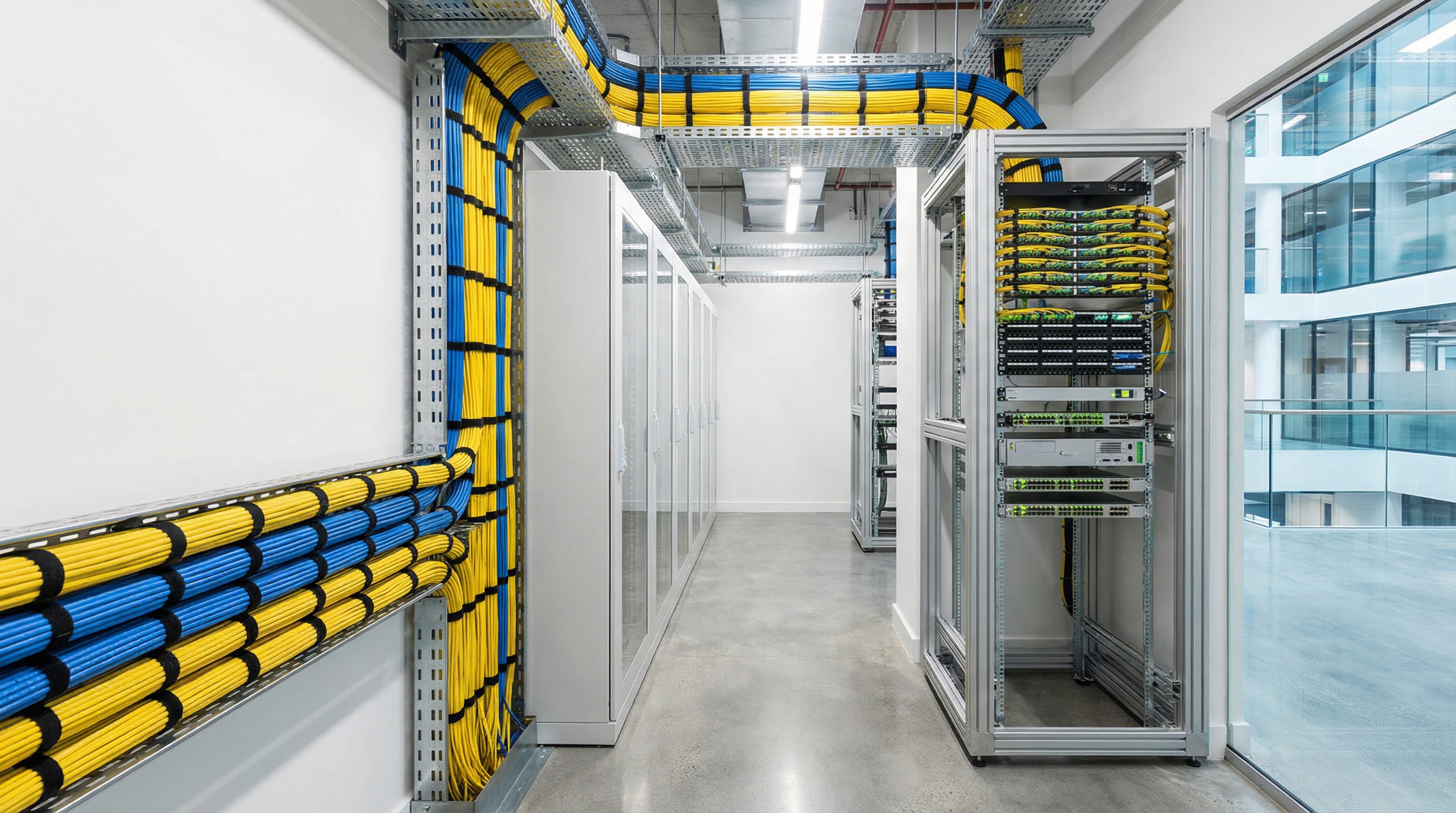 Прокладка оптоволокна в жилом доме в Миассе