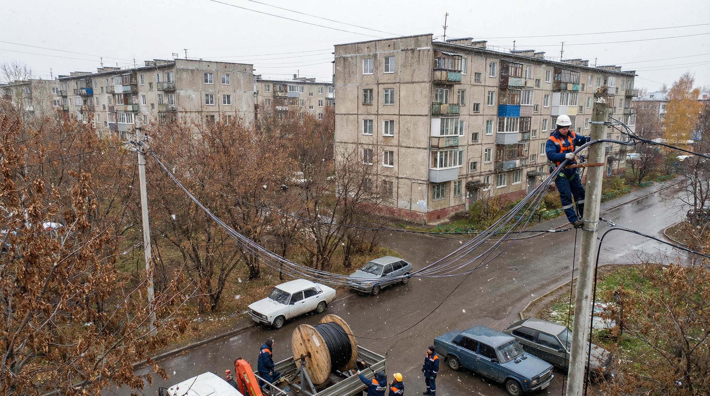 Монтаж оптоволоконного оборудования в Миассе