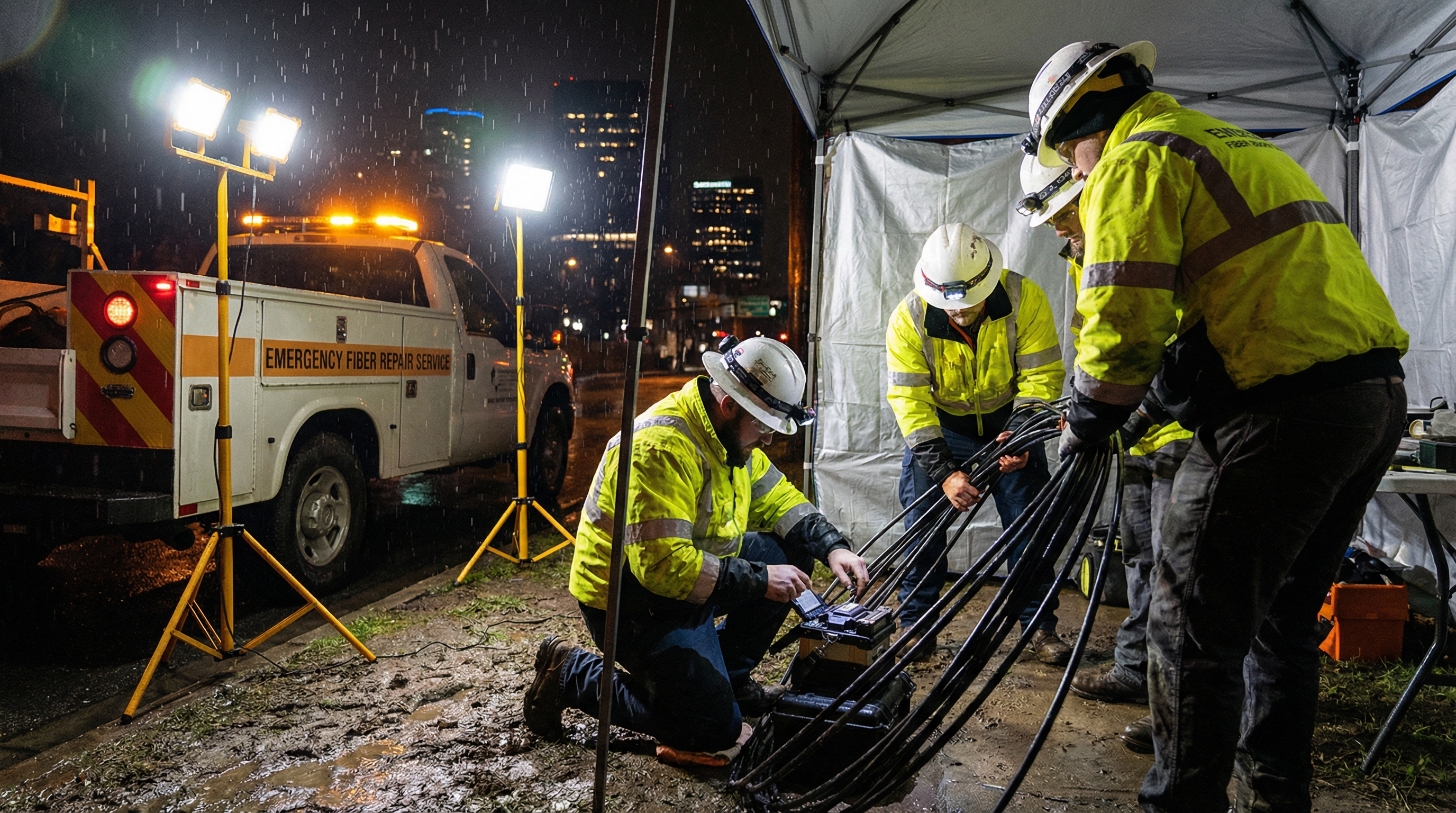 Аварийные работы по оптоволокну в Миассе, аварийная сварка оптоволокна, срочный ремонт ВОЛС